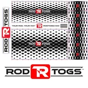 RodTogs™ Fishing Rod Wraps (Black Diamonds)