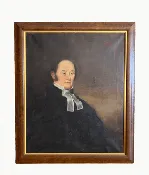 19th-Century American School Portrait of a Clergyman