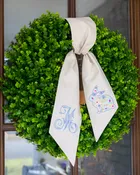 Floral Bunny Wreath Sash