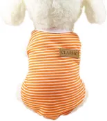 Pet'S Classic Striped Shirts Doggie Dog Clothes Cute Puppy Clothing Summer Vest Outdoor Apparel