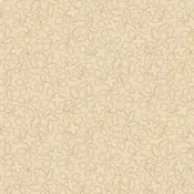 19th Century Sparklers Dotted Flower Cream by Pam Buda