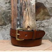 1.25" Unlined Brown Belt