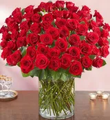 50  OR  75 OR 100 PREMIUM LONG STEM RED ROSES