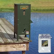 Texas Hunter Fish Feeder 70 lb with Solar Charger