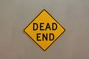 Large "Dead End" Road Sign