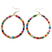Aasha Kantha Handcrafted Large Hoop Earrings (E5092)