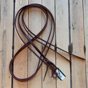 1/2 Inch x 8 Foot Latigo Split Reins