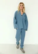 Henriette Steffensen Fleece Jogger Pants Dusty Blue | 2110