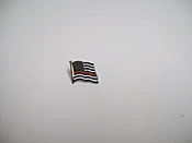 American Flag Red Line Pin