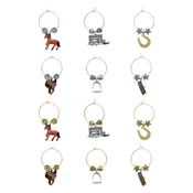 12-Piece Equestrian Decor Wine Charms AWT-1476P SS25