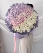 99枝玫瑰裙紗花束｜ 99 Mix Color Roses Bouquet （Pre- Order)