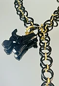 dbORIGAMI DOG- Shiny Black Resin — DIANA BROUSSARD