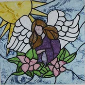 Angel in the Garden Paper Pattern