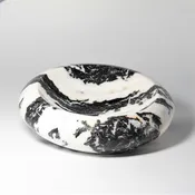 8" 7 lb. Zebra Marble Bowl