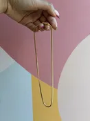 7 ct. Sapphire and Gold Vermeil Tennis Necklace (Est. Retail $688. Comes with box)