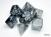Chessex: Borealis Polyhedral Light Smoke/silver 7-Die Set (CHX27578)