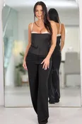 10308 Satin Print Crop Top