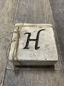 Custom Stone Coasters "H"