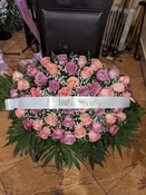 Elegant Rose Funeral Casket Spray - Express Your Condolences — A1 Flowers