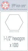 1 1/2" Hexie x 1000 Pack