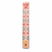 11″ Lavender Patterned Mango Wood Incense Ash Catcher