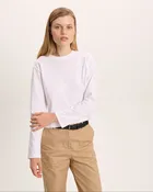 Classic Jersey Long Sleeve Boy Tee - White