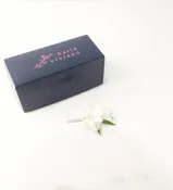 White Dendrobium Orchid Boutonniere