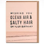 Daydream Prints - Ocean Air Salty Hair - Beach Birthday Card