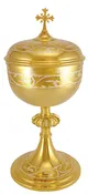 10-1/2 inch Gold and Silver Ciborium 10-204