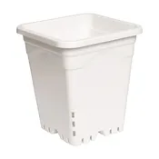 Active Aqua Square White Pot