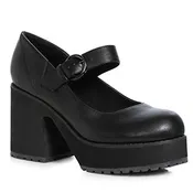 Astrid Black Mary Jane Platform Heel