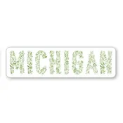 Michigan Plants Vinyl Sticker