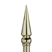 Gold Round Spear 8in — Alamo Flag Company