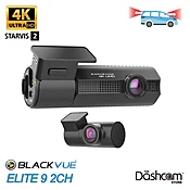 BlackVue ELITE 9 2CH | 4K Front + 2K Rear Dash Cam for Front & Rear Recording
