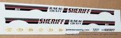 1/24th scale Juneau County, Wisconsin Sheriff Decals (black graphics)