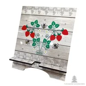 Large Strawberry Tablet/iPad Stand — Tuscarora WoodWorks
