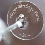 Arced Base Champagne Flute