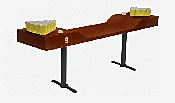 Mahogany Beer Pong Table