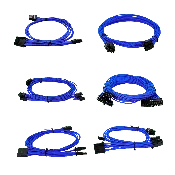 550-650 G2/G3/P2/T2 Light Blue Power Supply Cable Set (Individually Sleeved)