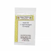 1" Half Hexagons (75 Pieces)