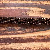 1-03-14415 - Czech Fire Polish Beads, Dark Bronze, 3mm | Strand