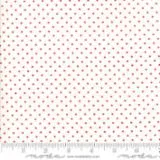8654 51  Essential Dots - White Red   by Moda   100% cotton