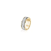 14K White Gold 14K Yellow Gold Gold Plated Engraved Wedding Band 8.0mm