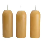 100% Natural Beeswax Candles - 3 Pack
