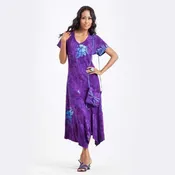 At Ease Short Sleeve Hawaiian Dress – Batik