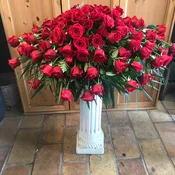 Red Rose Casket Piece