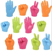 2.5" Neon Hand Finger Puppets (Random Color Assortment 1pc)