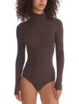Commando - Brown, Ballet Turtleneck Bodysuit with Thumbholes