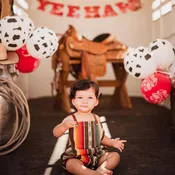 Brown Serape Baby Romper