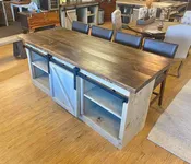 Barn Board Style Island - Extra Large 85”-96”